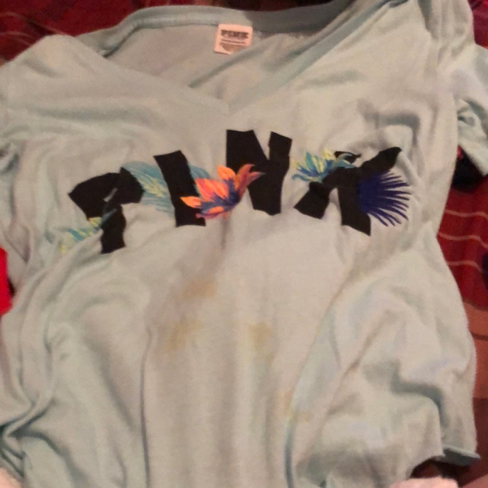 Vs pink v neck shirt
